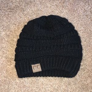 CC black beanie